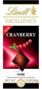 Lindt Excellence Intense Cranberry chocolate bar